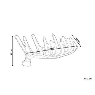 Beliani  Schmuckschale aus Aluminium Glamourös CARTHAGE 