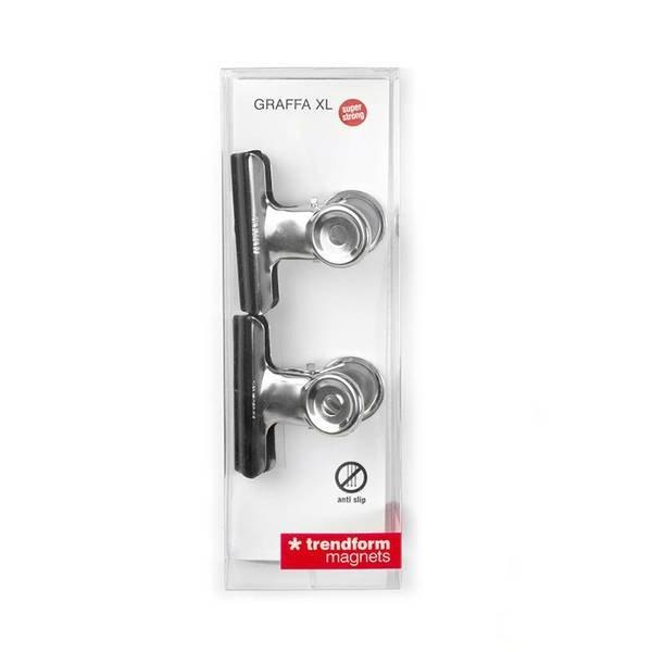 trendform Magnetclip GRAFFA XL 2er Set verchromt  