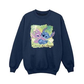 Disney  Lilo And Stitch St Patrick´s Day Clover Sweatshirt 