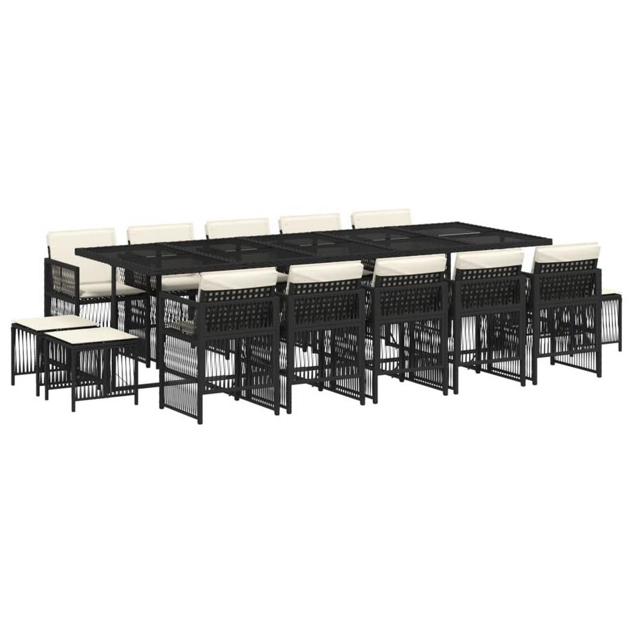 set da pranzo da giardino Polirattan