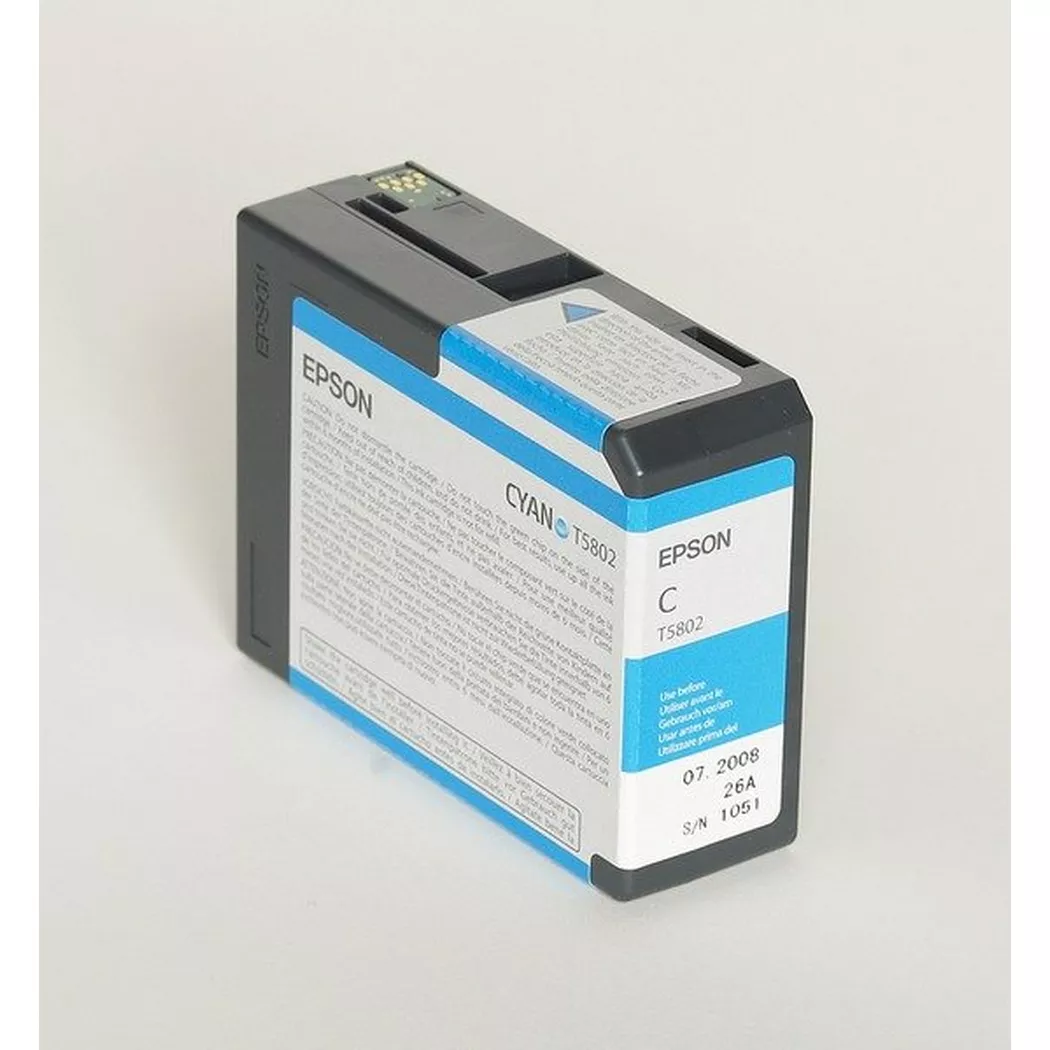 Epson – Tintenpatrone cyan T580200 Stylus Pro 3800 80ml, Cyan-Blau, One Size