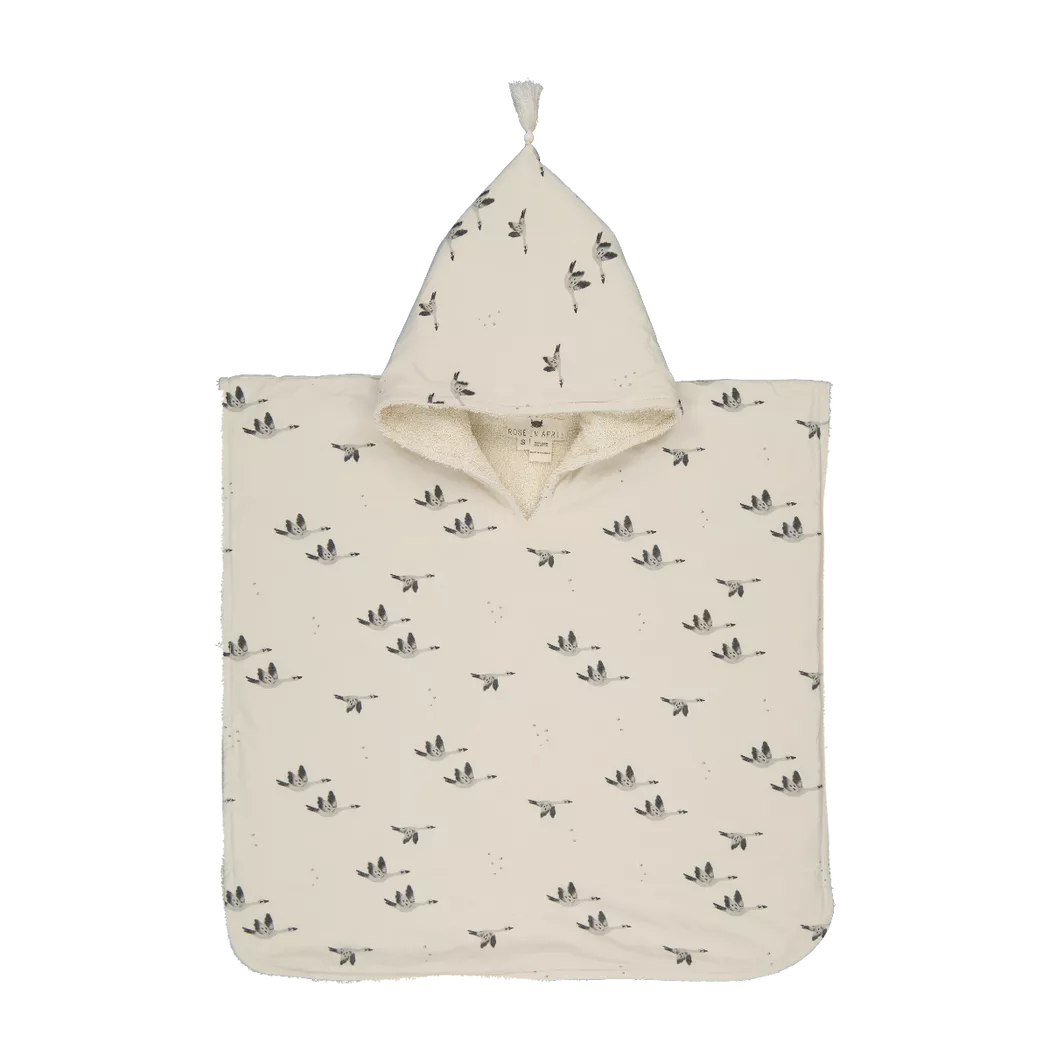 Rose in April - Poncho oie naturel, 4-6 ans (M), One Size, Beige Medium