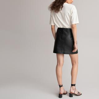 La Redoute Collections  Mini-jupe en cuir 