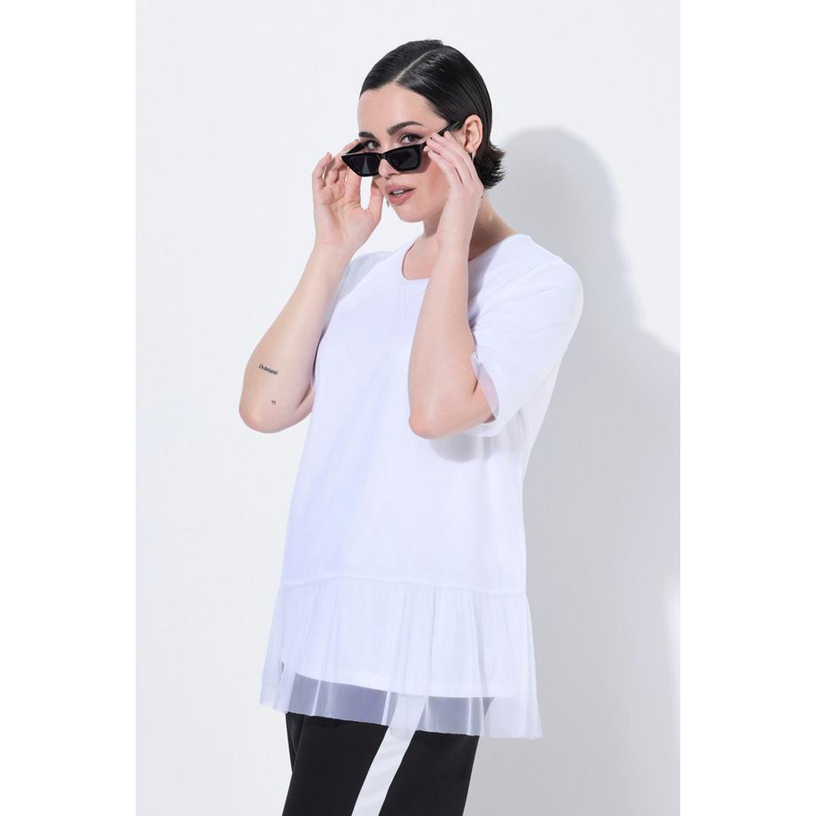 Ulla Popken T-shirt Doppio Strato Classic Fit Maniche Corte  