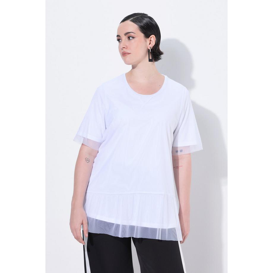 Ulla Popken T-shirt Doppio Strato Classic Fit Maniche Corte  