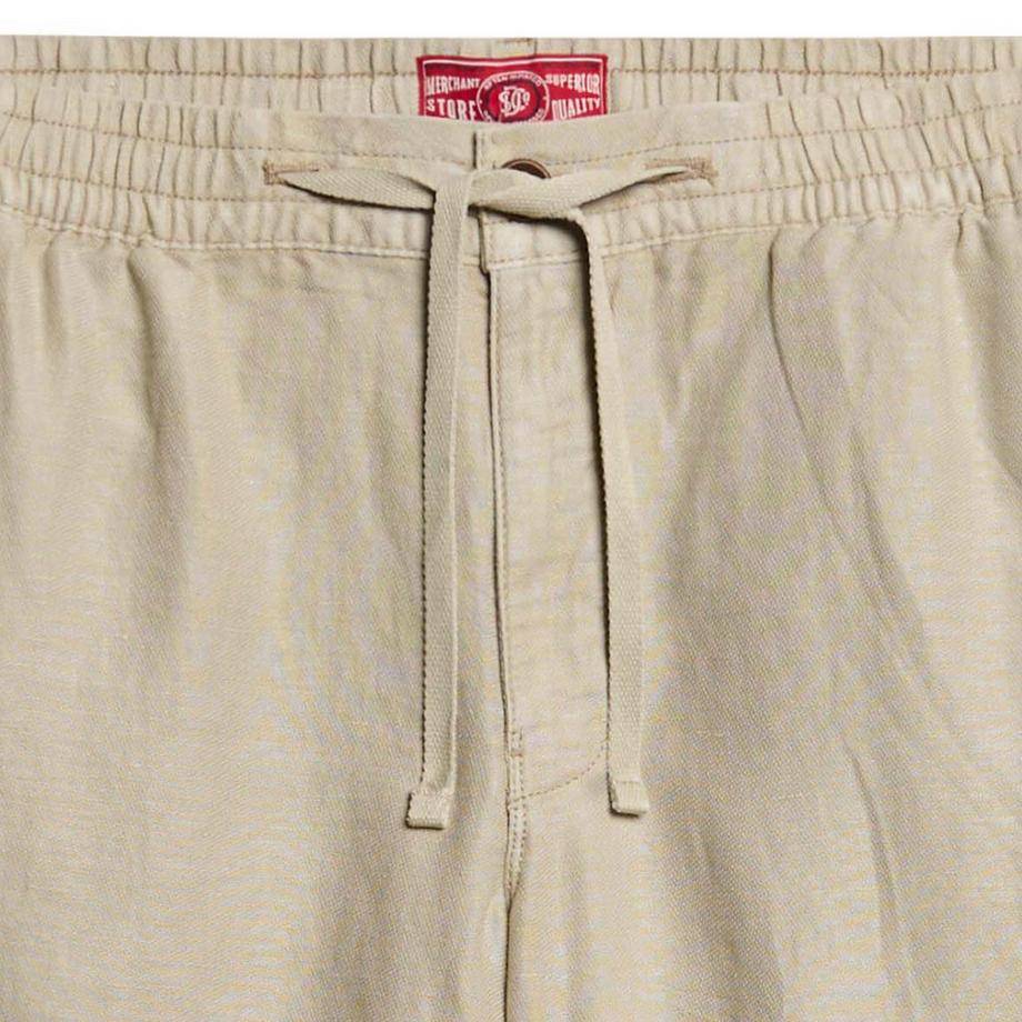 Superdry Merchant Leinen Bermuda Shorts Bequemer Schnitt  