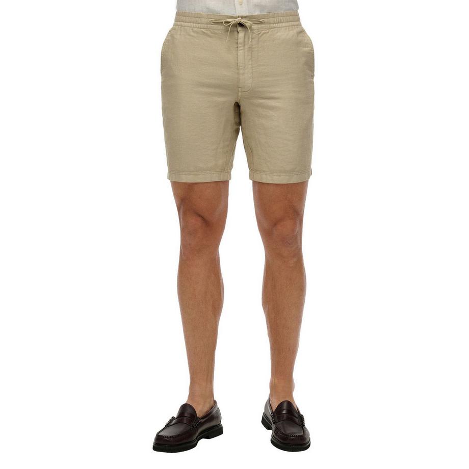 Superdry Merchant Leinen Bermuda Shorts Bequemer Schnitt  