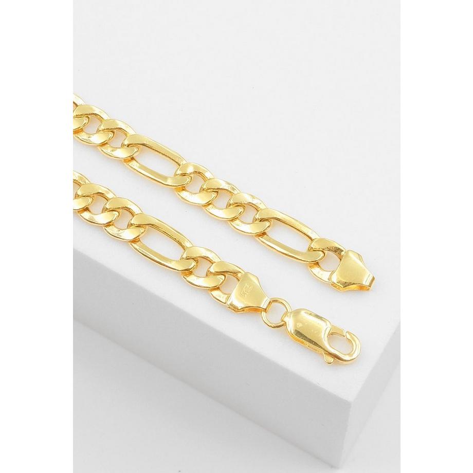 MUAU Schmuck  Bracelet Figaro Gelbgold 750, 5.6mm, 19cm 
