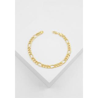 MUAU Schmuck  Bracelet Figaro Gelbgold 750, 5.6mm, 19cm 