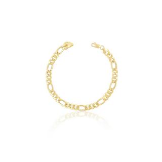 MUAU Schmuck  Bracelet Figaro Gelbgold 750, 5.6mm, 19cm 