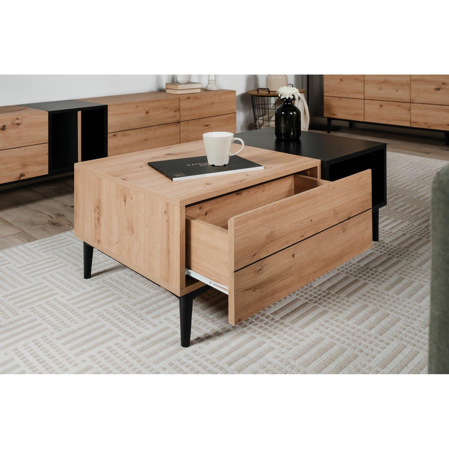 Calicosy Table Basse 1 Tiroir L100 cm - Nola  