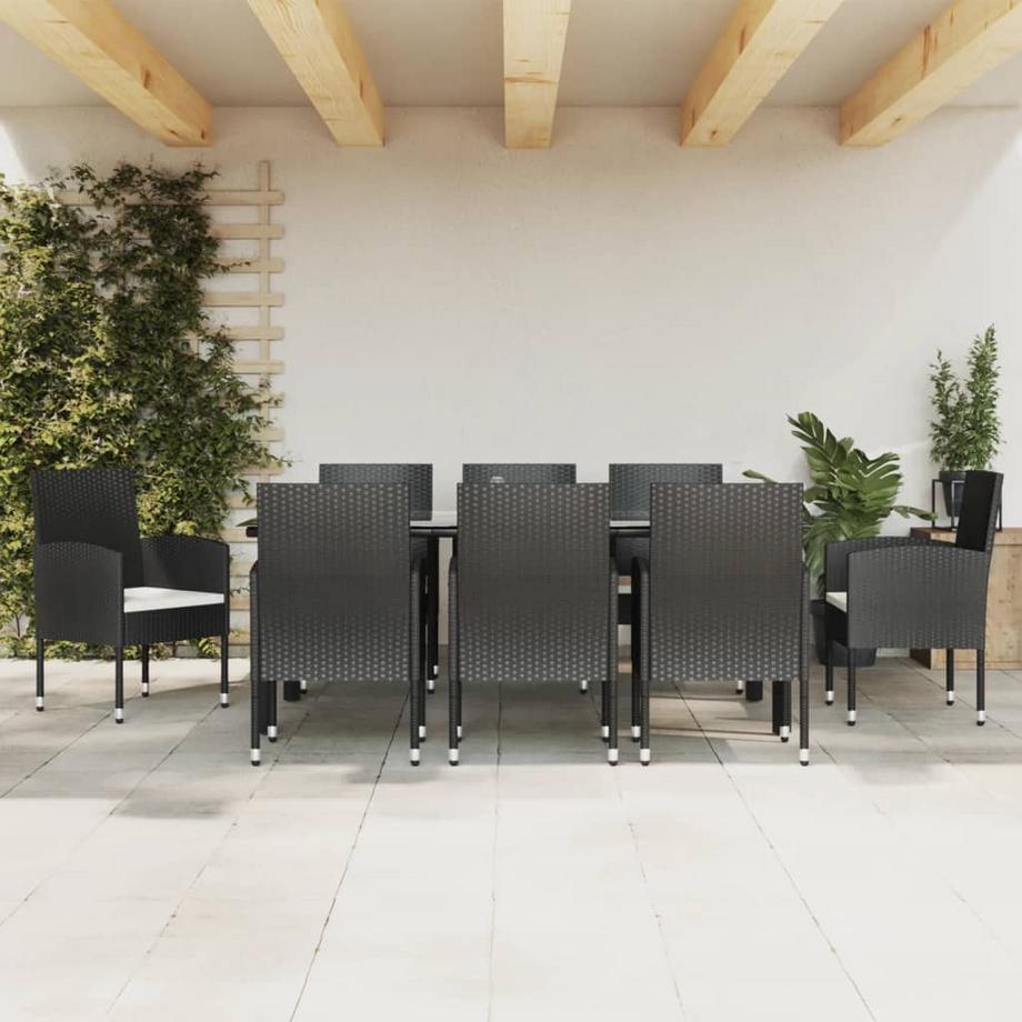 VidaXL set da pranzo da giardino Polirattan  