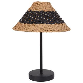 Beliani Lampe à poser en Corde en papier Boho MOMBA  