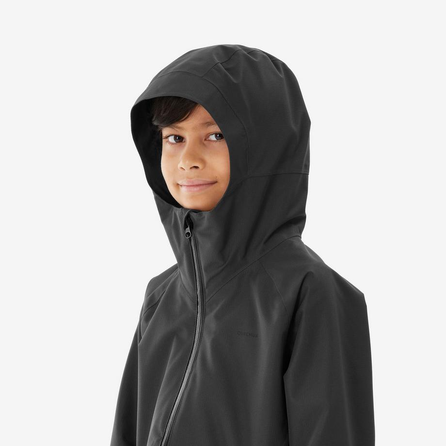QUECHUA Kinder Wasserdichte Synthetische Wanderjacke Jacke Jungen wasserdicht zum Wandern 