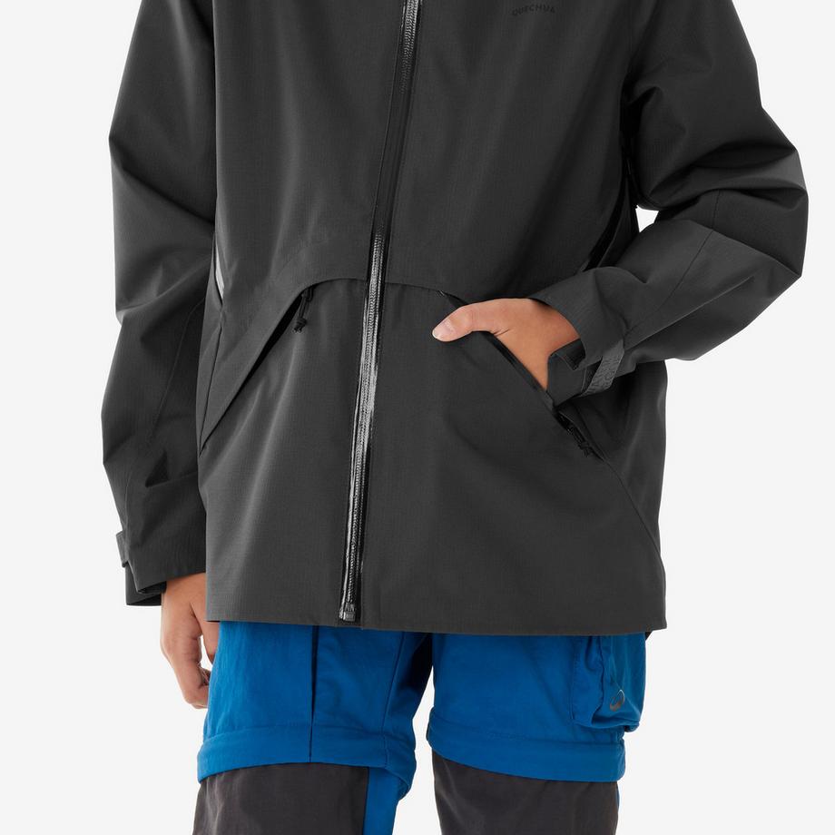 QUECHUA Kinder Wasserdichte Synthetische Wanderjacke Jacke Jungen wasserdicht zum Wandern 