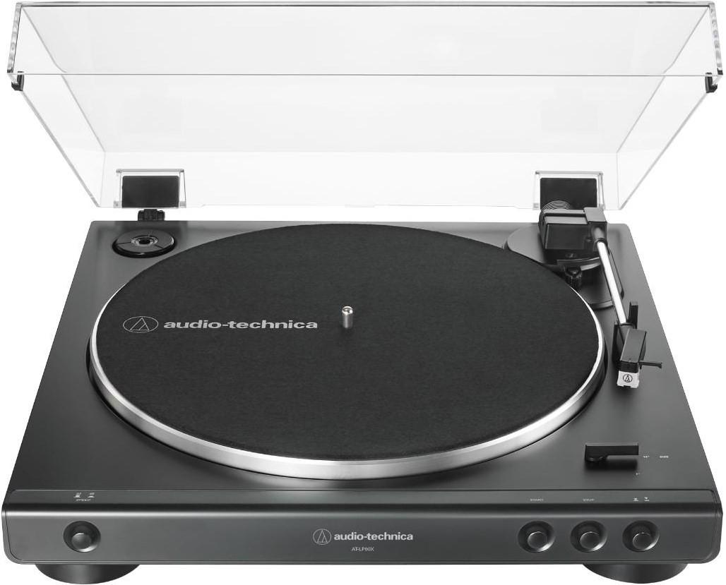 Audio Technica  AT-LP60XBK Black Stereo-Plattenspieler, Riemenantrieb 