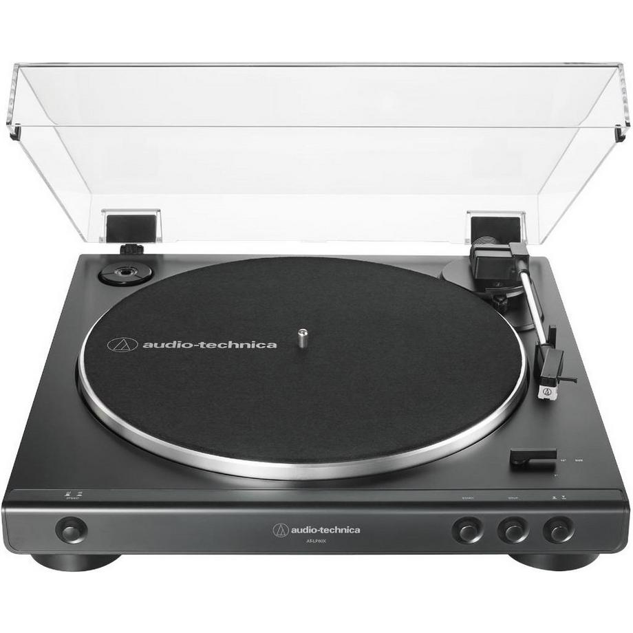 Audio Technica  AT-LP60XBK Black Stereo-Plattenspieler, Riemenantrieb 