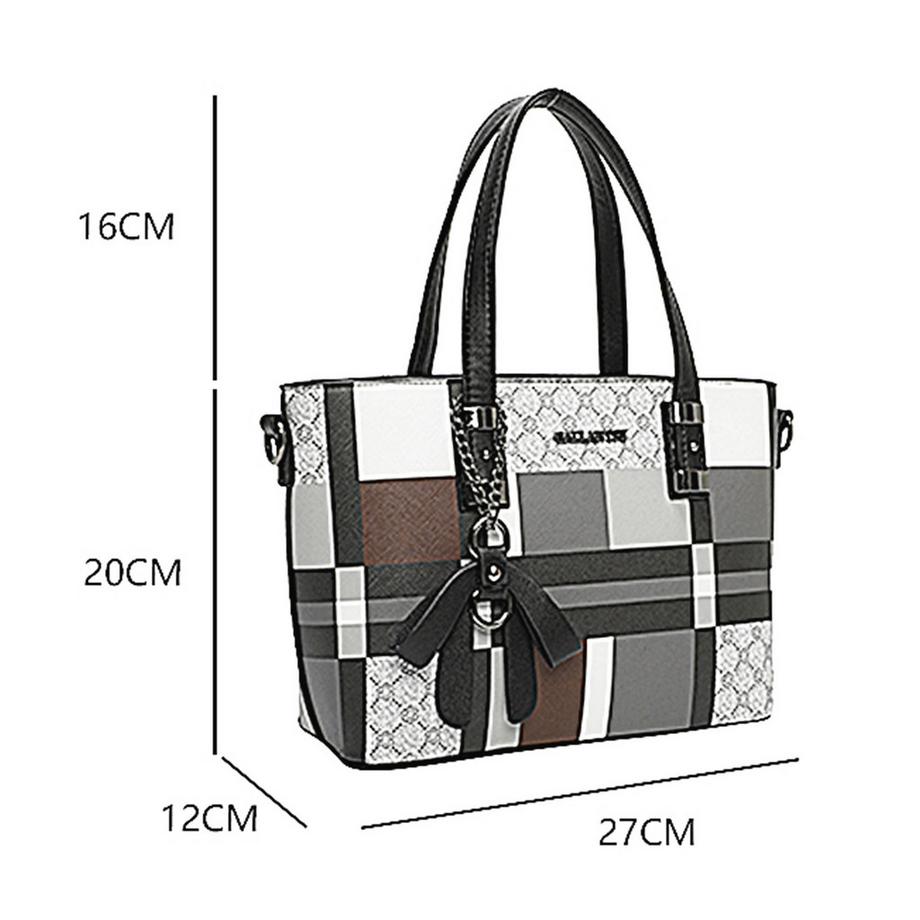 Gallantry Shopper Tasche Kariertes Muster  