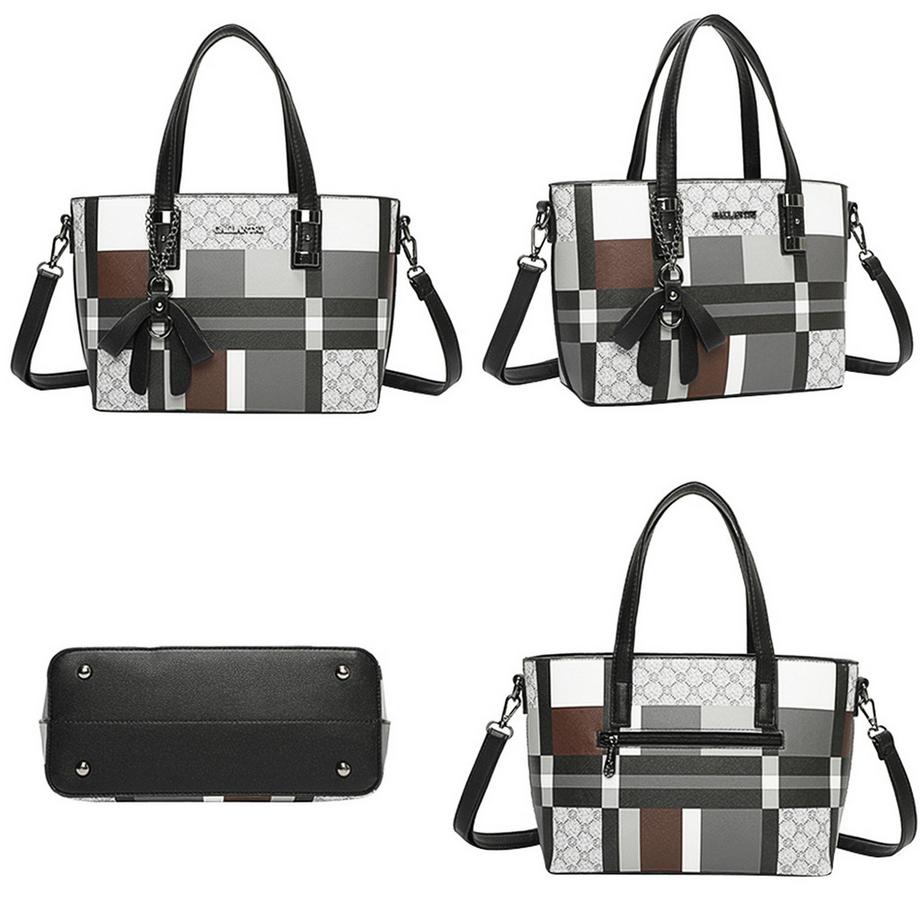 Gallantry Shopper Tasche Kariertes Muster  