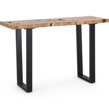 Console Elwood noir naturel 120x40x75