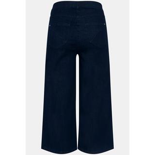 Ulla Popken  Culottes di jeans con taglio della gamba ampio e lungo fino al polpaccio 