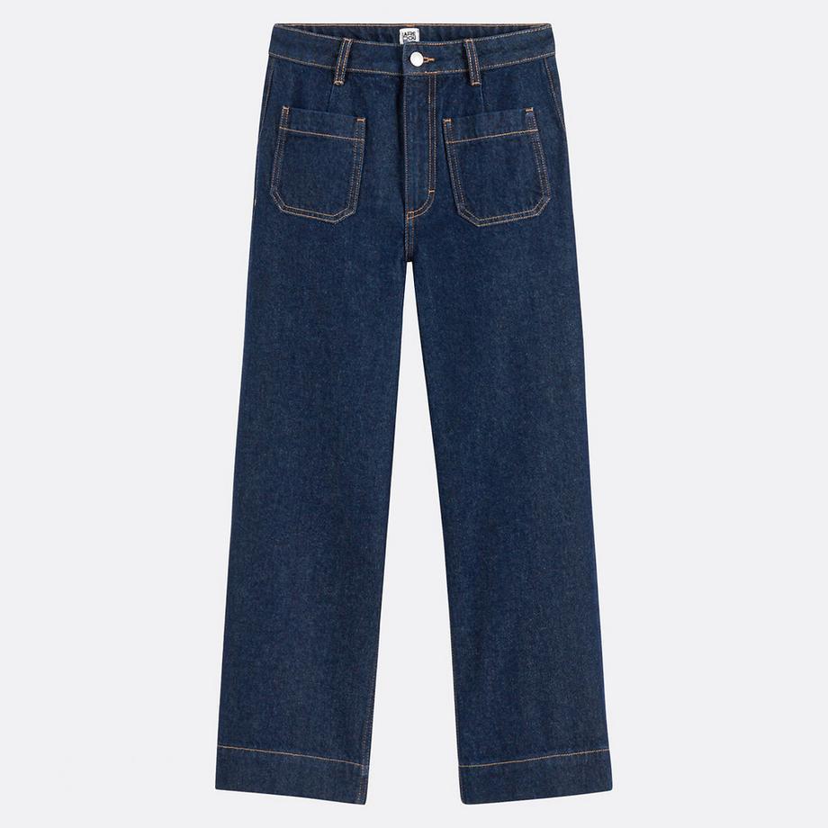 La Redoute Collections Jean Large Denim Longueur 7/8  