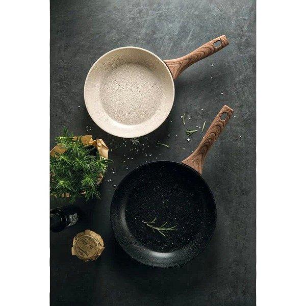 Sambonet Padella Rock 'n' Rose creme - ø 24 cm - Rivestimento antiaderente standard  