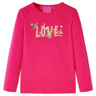 T-Shirt Manches Longues Enfant VidaXL - 100% Coton - Imprimé Renard - Taille 92 à 140 - Rouille Clair Ou Aqua Foncé