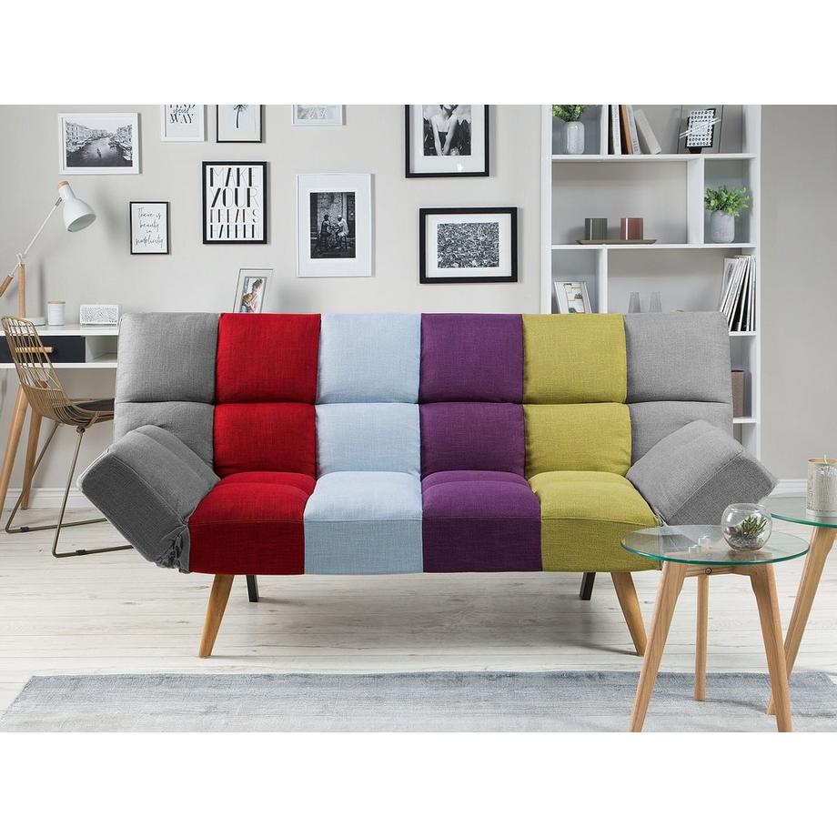 Beliani Schlafsofa aus Stoff Retro INGARO  