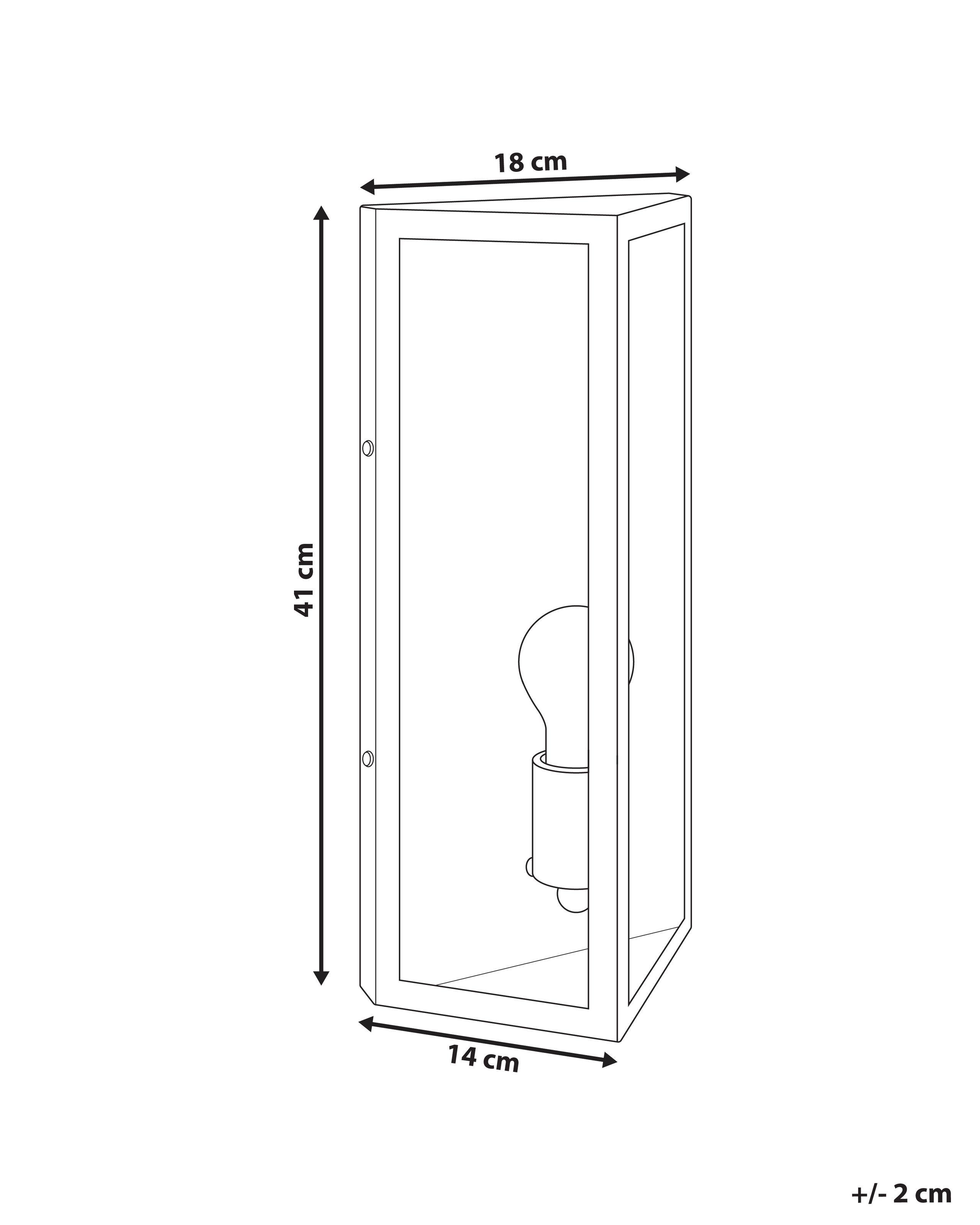 Beliani Lampe murale pour l'extérieur en Métal Traditionnel PACTOLUS  