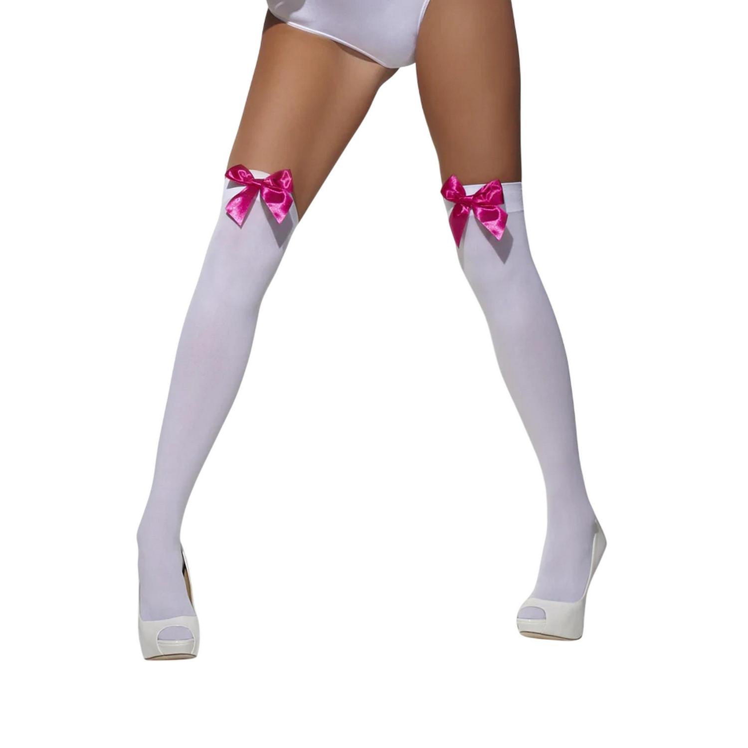 smiffys Bas Autofixants avec Nœuds  