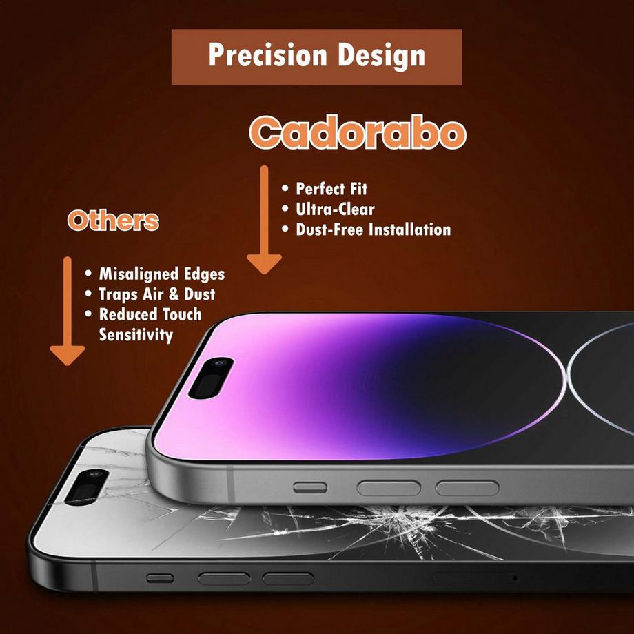 Cadorabo  iPhone 14 PRO MAX Verre trempé film de protection d’écran 