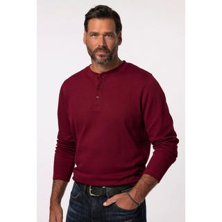 JP1880  Henley manches longues, maille piquée - jusqu'au 8&nbsp;XL 