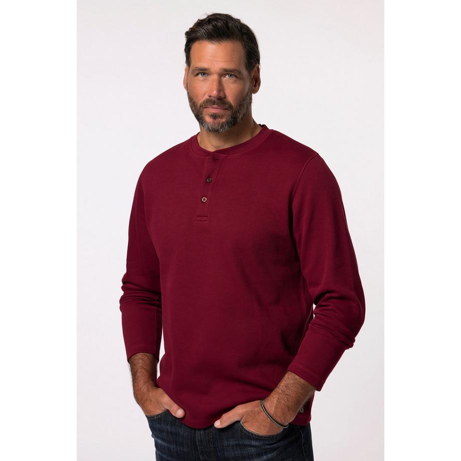 JP1880 Langarm Piqué Henley  