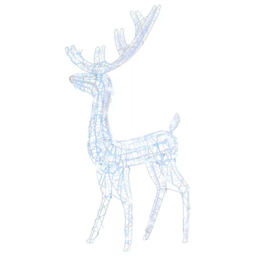 VidaXL - Décoration de noël de renne, One Size, Blanc