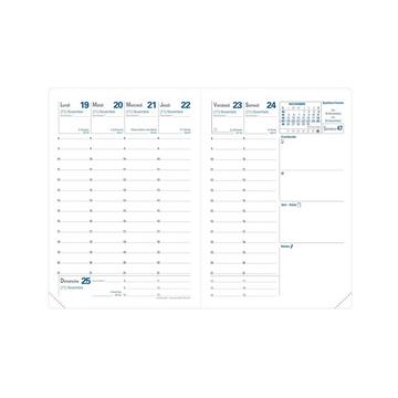 Quo Vadis - Einlagen Terminkalender - 2025 - Tour - Die Woche Planning - Französisch - Dez/Dez - 9x12,5 cm - Clairefontaine-Papier Weiß - Hergestellt in Frankreich