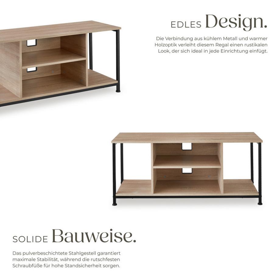 Tectake TV-Regal Austin Industrial Style Holz und Stahl  
