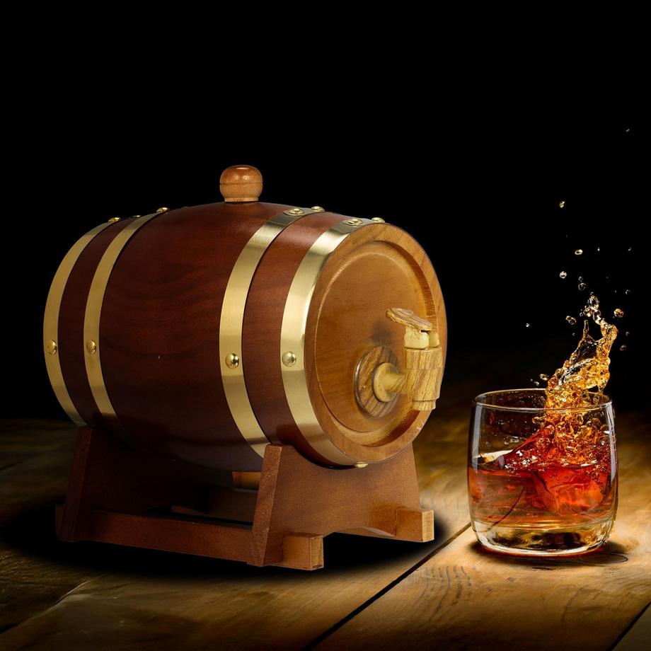 Northix  Whiskyfass aus Holz 1,25 l 