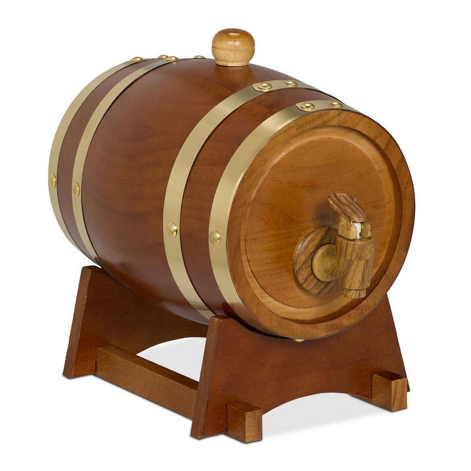 Northix  Whiskyfass aus Holz 1,25 l 