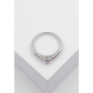 MUAU Schmuck  Solitaire Ring Diamant 0.25ct. Weissgold 750 