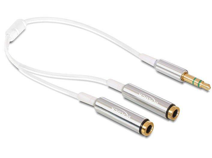 DeLock  DeLOCK Kabel Audio Klinkenstecker 3,5 mm > 2 x Klinkenbuchse 25 cm 