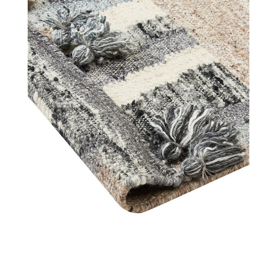 Beliani Tappeto en Lana Boho AYGEZARD  