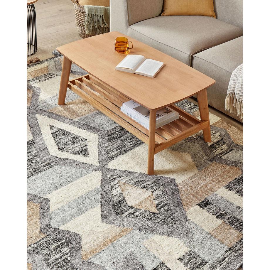 Beliani Tappeto en Lana Boho AYGEZARD  