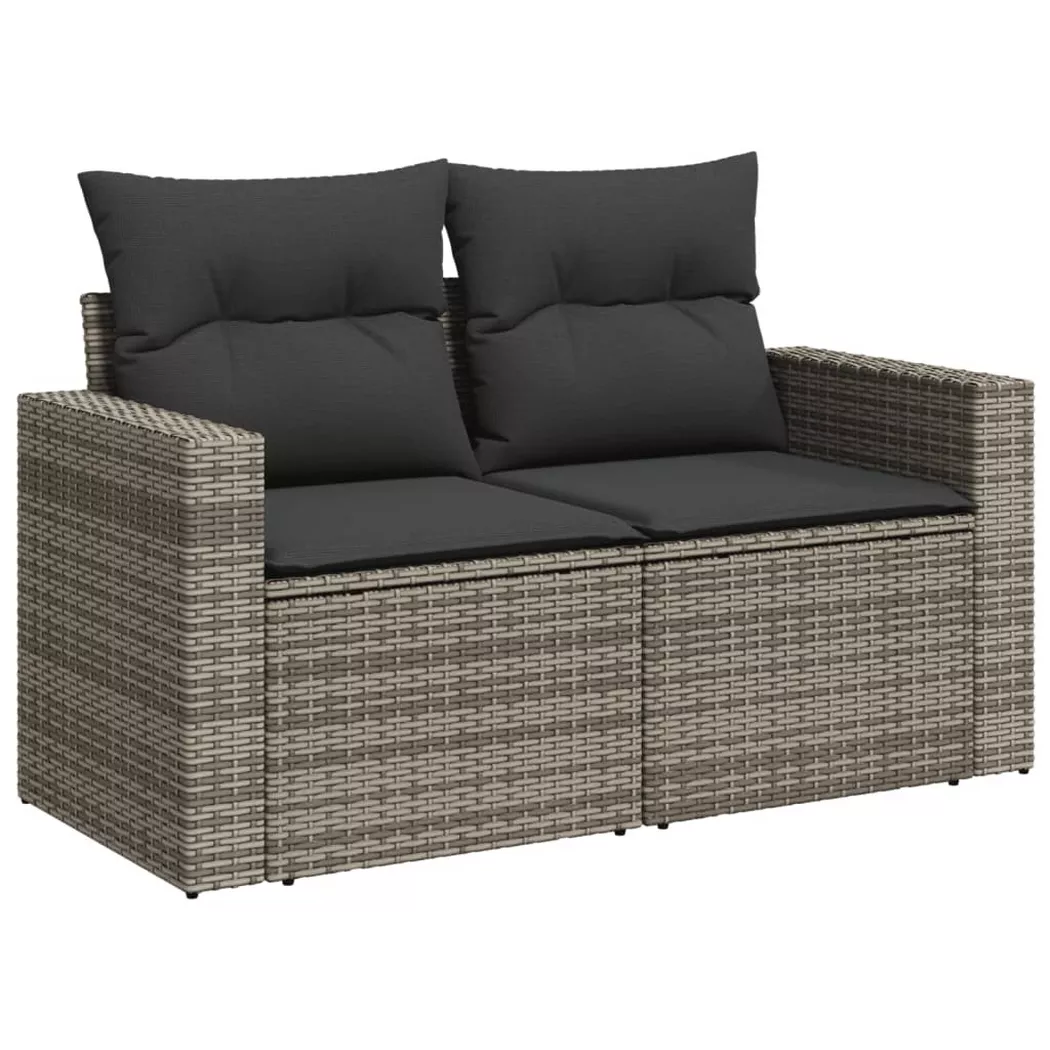 VidaXL - Gartensofa poly-rattan, One Size, Grau