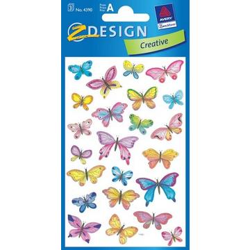 Z-DESIGN Sticker Creative 4390 Schmetterlinge 3 Stück