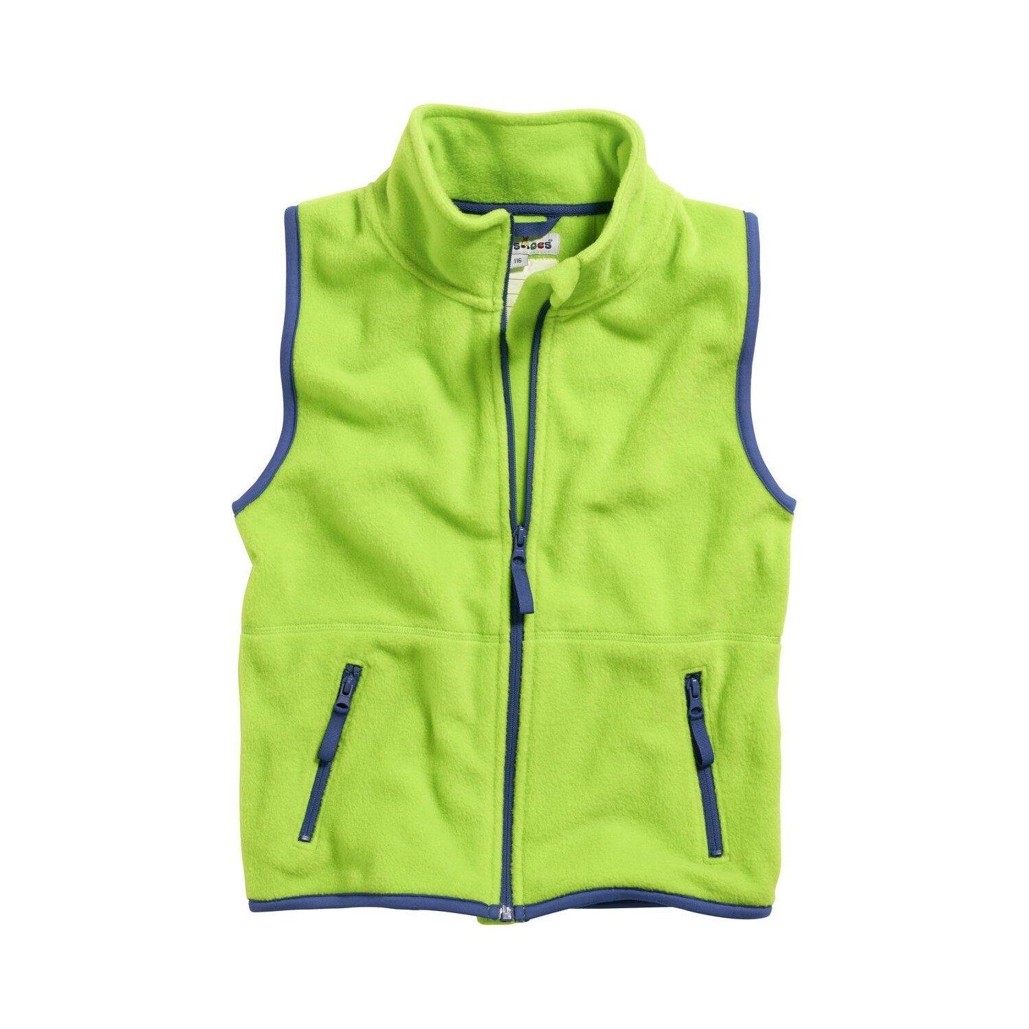 Playshoes  Ärmellose Baby-Jacke aus Fleece mit Kontrastmuster 