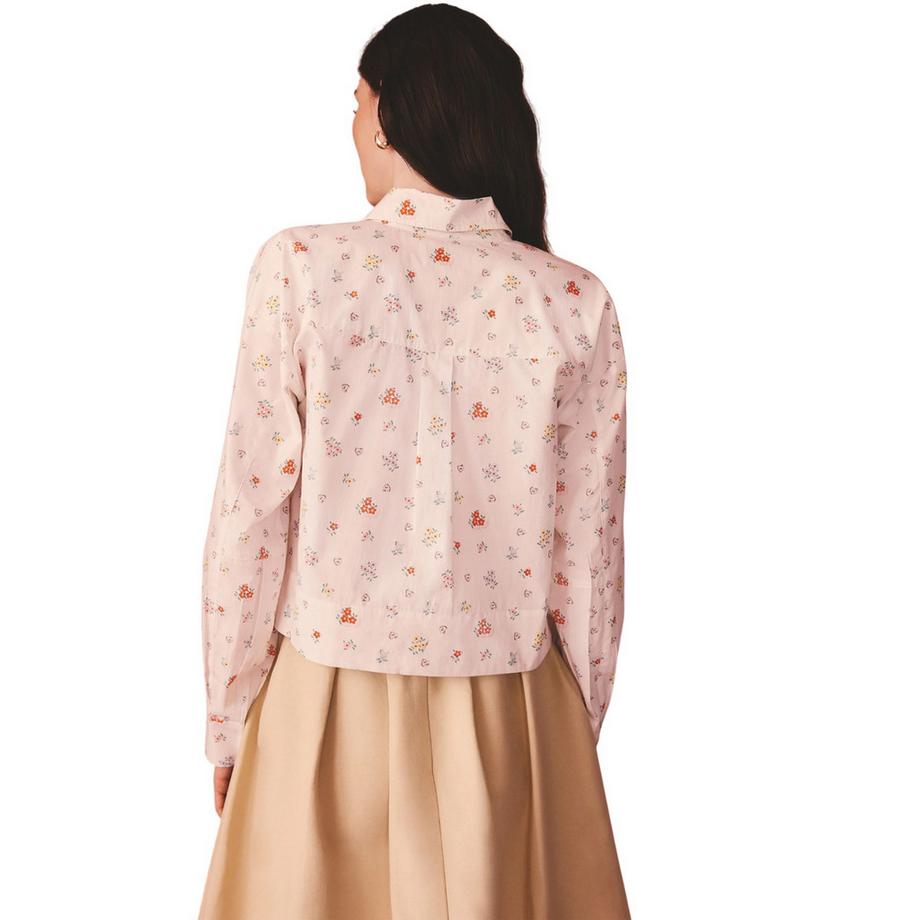 Cath Kidston Kurz geschnittenes Hemd mit Blumenmuster  