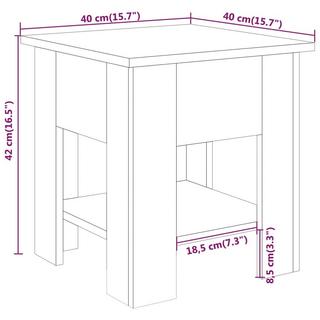 VidaXL Table basse bois d'ingénierie  