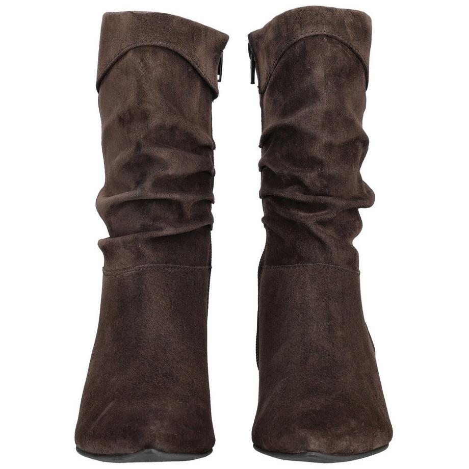 Paul Green Veloursleder Stiefelette mit Seitlichem Reissverschluss  