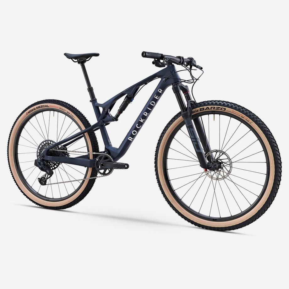 ROCKRIDER  Mountain bike full suspension telaio carbonio ruote alluminio 
